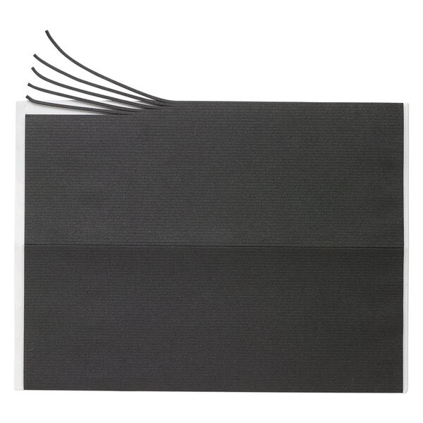 Adhesive strip, Art Edge™, EVA foam, black, 2mm. Sold per 10-inch sheet. image number 0