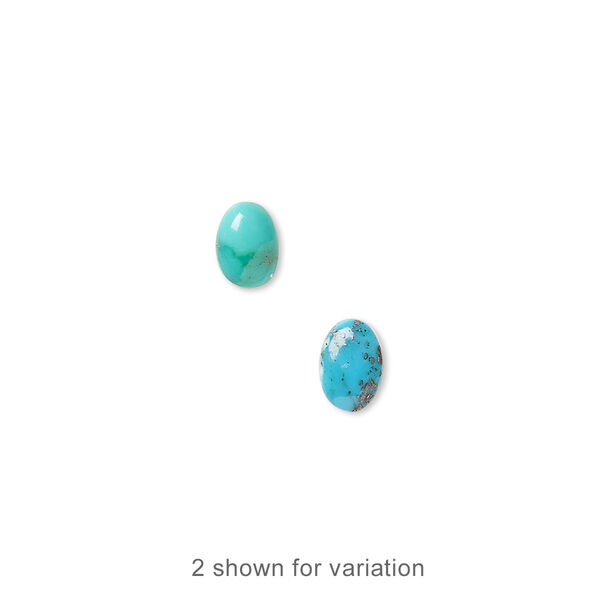 Turquoise 1pkg8, calibrated oval cab C grade, 7x5mm image number 0