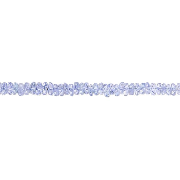 Tanzanite 1pkg1, hand-cut faceted rondelle bead 14 inch 2x1mm-3x2mm image number 0