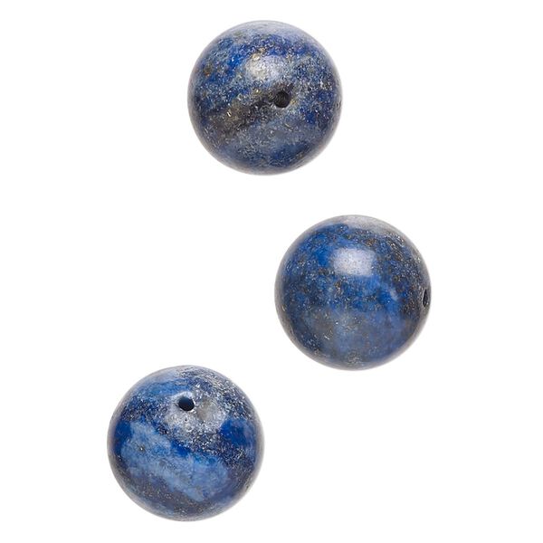 Lapis lazuli 1pkg3, round bead natural 14mm image number 0