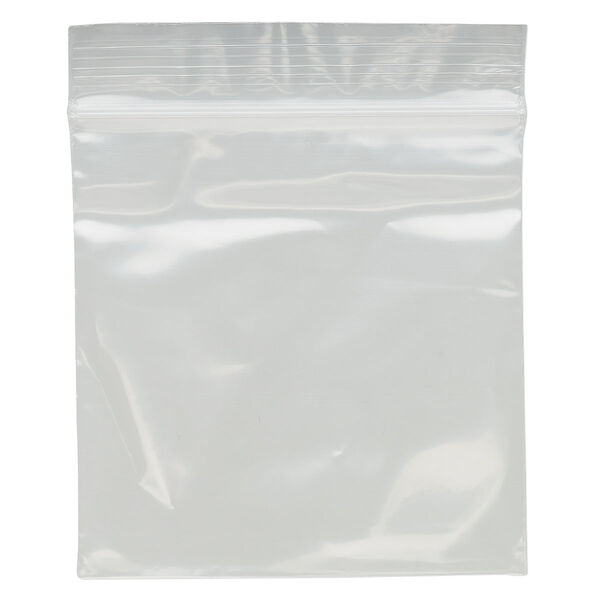 Bag, Tite-Lip™, plastic, clear, 3x3-inch top zip. Sold per pkg of 100. image number 1