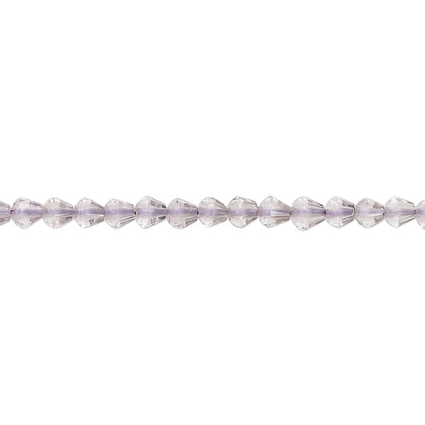 Lavender amethyst 1pkg1, hand-cut faceted teardrop bead natural B+ grade, 14 inch 3-4mm image number 0