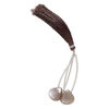Coffee moonstone 1pkg2, hand-cut top-drilled puffed teardrop bead natural 14x14mm image number 1