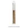 Vial, plastic, clear and white, 4 x 9/16 inch cylinder with hang tab. Sold per pkg of 100. image number 0