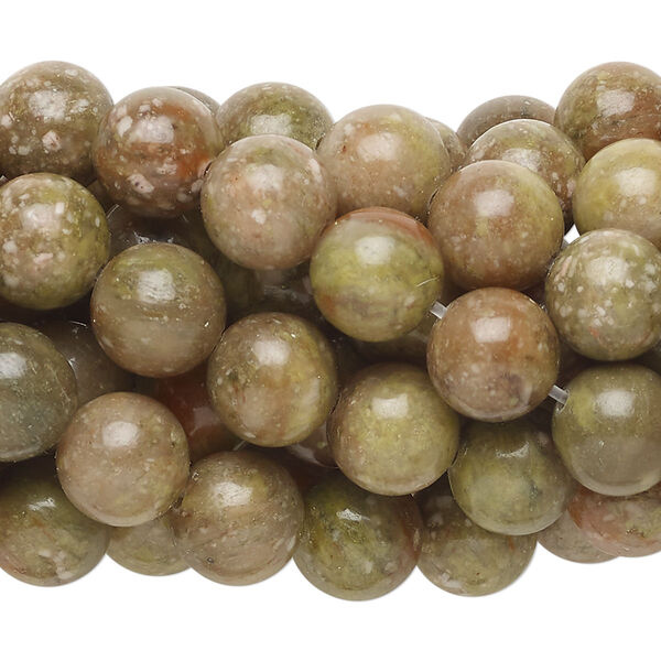 Autumn jasper 1pkg10, round bead natural C grade, 15.5-16 inch 8mm image number 0