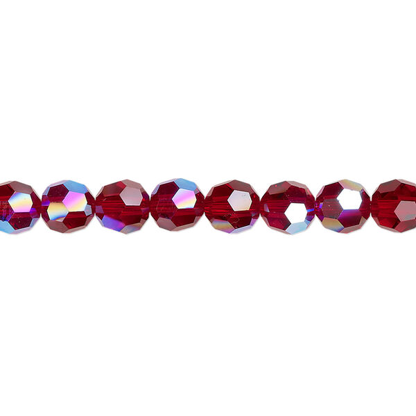 Bead 360pk Siam shimmer, Swarovski® 6mm round 5000 image number 0