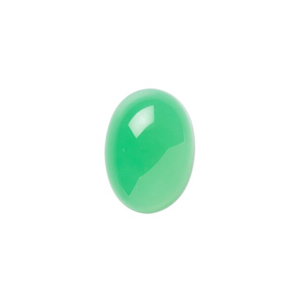 Chrysoprase 1pkg1, calibrated oval cab natural 18x13mm image number 0