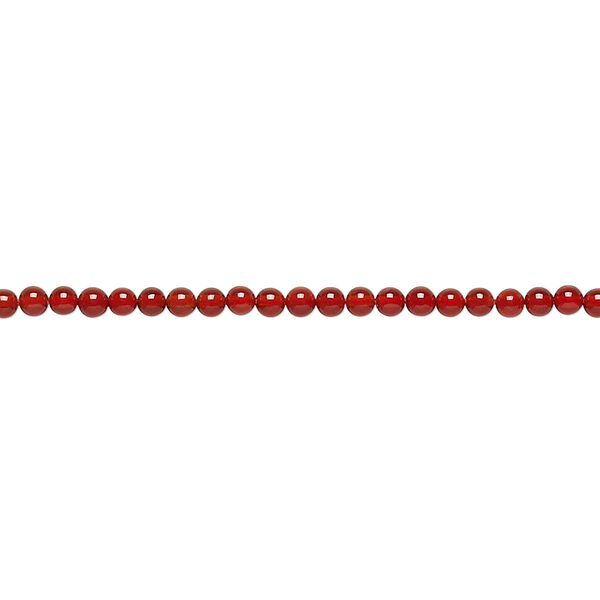 Carnelian 1pkg1, round bead 15.5-16 inch 2mm image number 0