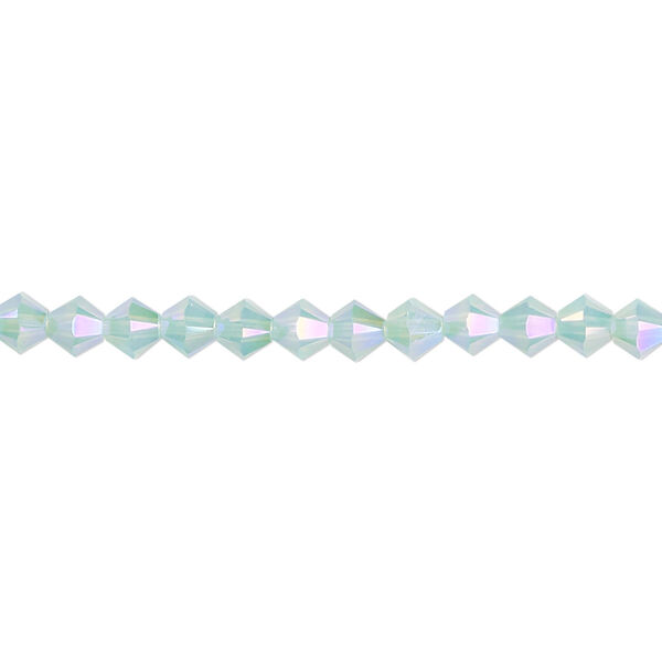 Bead 48pk Pacific opal shimmer 2X, Crystal Passions® 4mm bicone 5328 image number 0