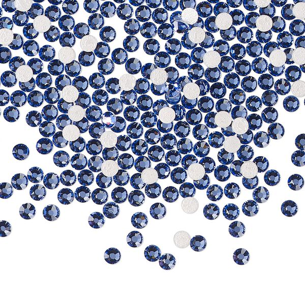 Flat back 144pk blue violet foil back, Preciosa MAXIMA Czech crystal rhinestone 2.3-2.5mm chaton rose round SS8 image number 0