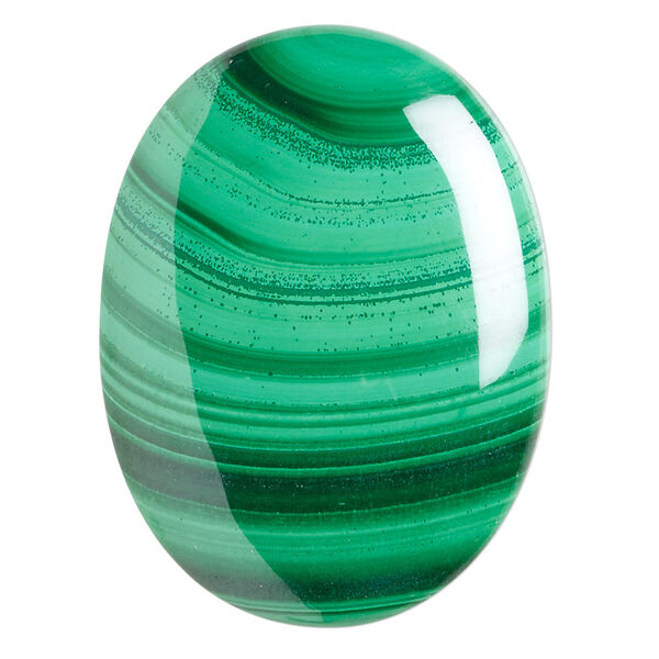 Malachite 1pkg1, calibrated oval cab natural 40x30mm image number 0