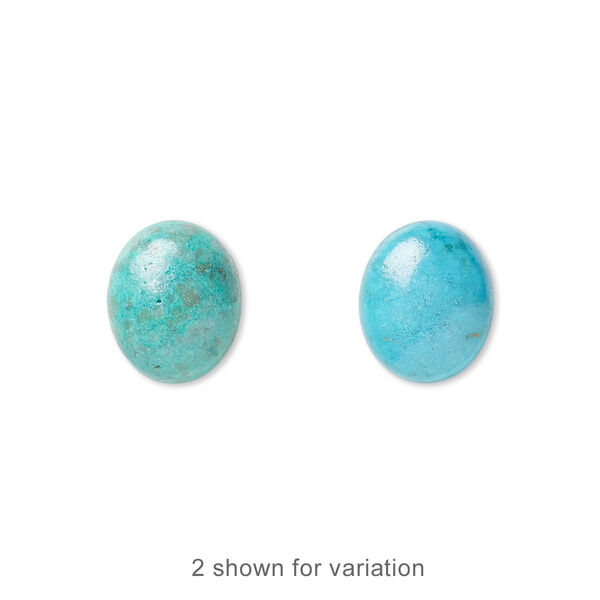 Turquoise 1pkg2, calibrated oval cab 12x10mm image number 0