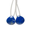 Lapis lazuli 1pkg2, hand-cut top-drilled puffed teardrop bead natural 14x14mm image number 0