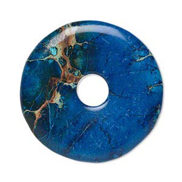 Magnesite 1pkg1, hand-cut donut focal B grade, 40mm image number 0