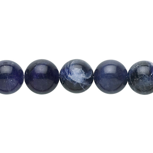 Sodalite 1pkg1, round bead natural 15.5-16 inch 10mm image number 0
