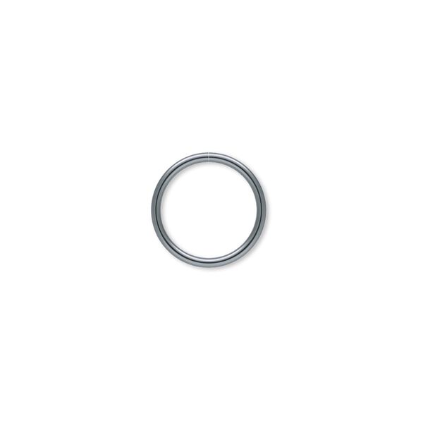 Jump ring, gunmetal-plated brass, 12mm round, 10mm inside diameter, 18 gauge. Sold per pkg of 100. image number 0