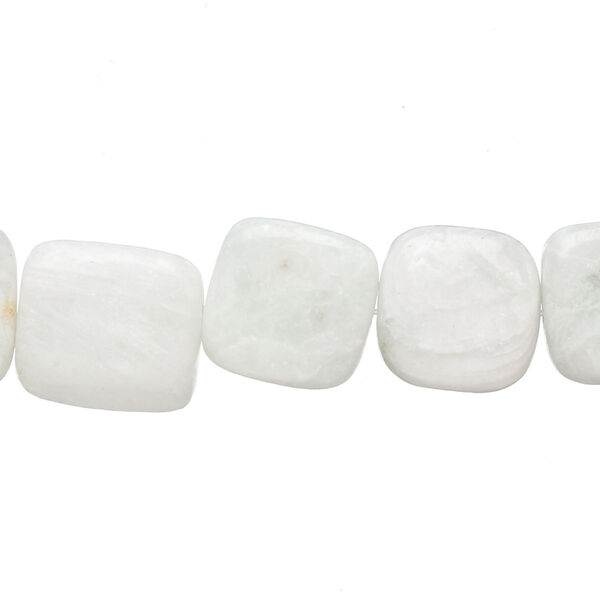 Amazonite 1pkg1, rounded flat square bead natural 15 inch 11x11mm-12x12mm image number 0