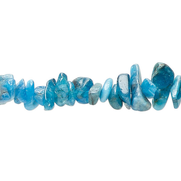 Blue apatite 1pkg1, chip bead natural 34 inch small to large image number 0
