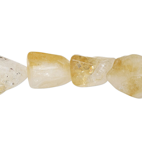 Citrine 1pkg1, nugget bead 14 inch medium image number 0