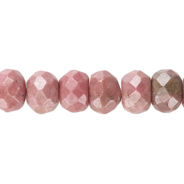 Rhodonite 1pkg1, faceted rondelle bead natural 15.5-16 inch 10x7mm image number 0