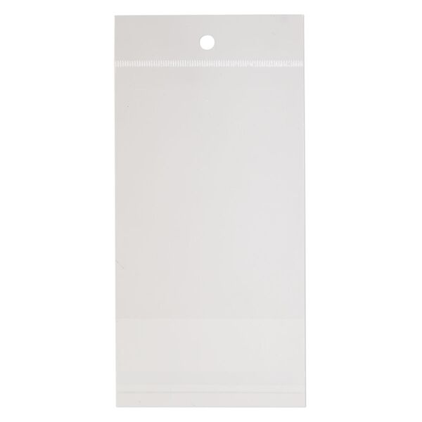 Bag, Clean-Vu®, plastic, clear, 4x3 inches with hole. Sold per pkg of 1,000. image number 1