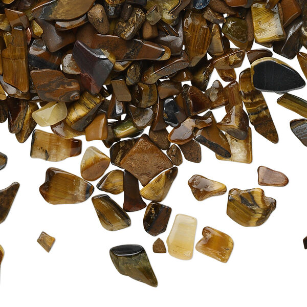Tigereye 1pkg1, undrilled inlay chip natural 50g mini image number 0