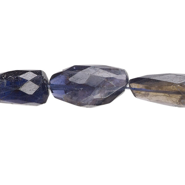 Iolite 1pkg1, hand-faceted nugget bead 15.5-16 inch medium image number 0