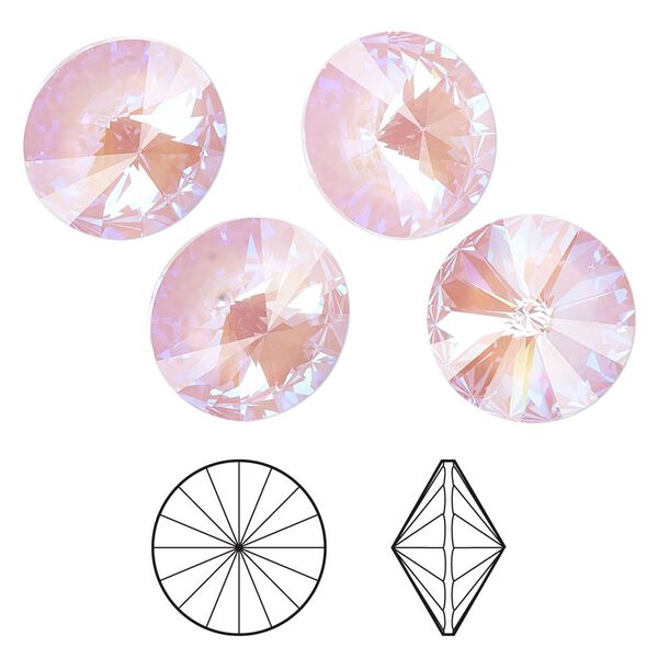 Chaton 48pk crystal lavender DeLite, Crystal Passions® 14mm rivoli 1122 image number 0