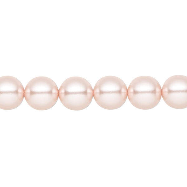 Pearl 25pk rosaline, Preciosa Czech crystal 8mm round image number 0