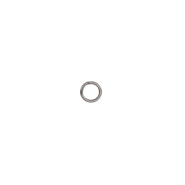 Jump ring, stainless steel, 5mm round, 3.6mm inside diameter, 22 gauge. Sold per pkg of 50. image number 0