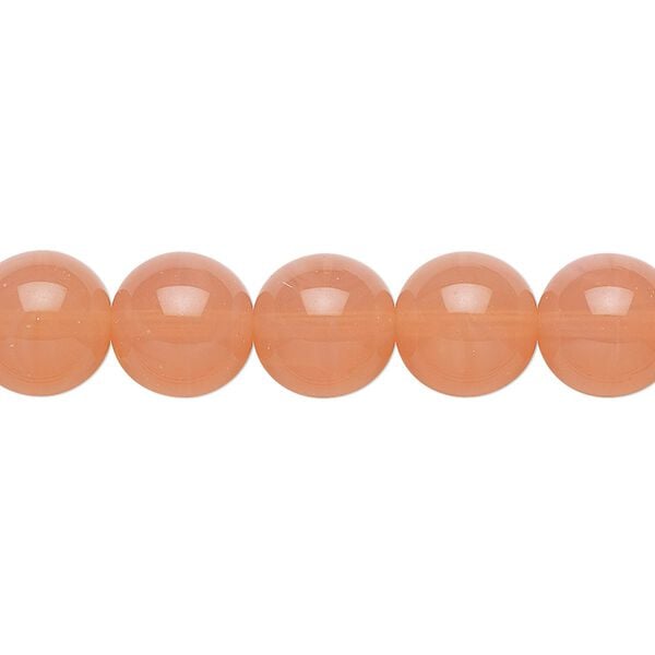 Bead, Preciosa, Czech glass druk, translucent pink opal, 10mm round. Sold per 15-1/2" to 16" strand. image number 0