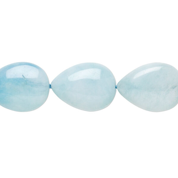 "Larimar" 1pkg1, pear bead 8 inch 16x12mm image number 0