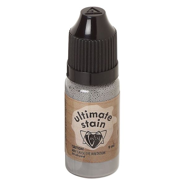 Stain, Vintaj® Ultimate Stain, weathered gray, (CSUS068). Sold per 9-milliliter bottle. image number 0