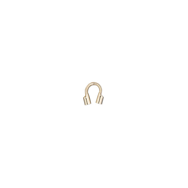 Wire protector, Accu-Guard™, 14Kt gold-filled, 5mm tube, 1.1mm inside diameter. Sold per pkg of 10. image number 0