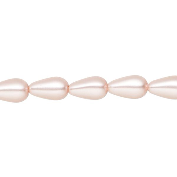Pearl 150pk rosaline, Preciosa Czech crystal 10x6mm pear image number 0