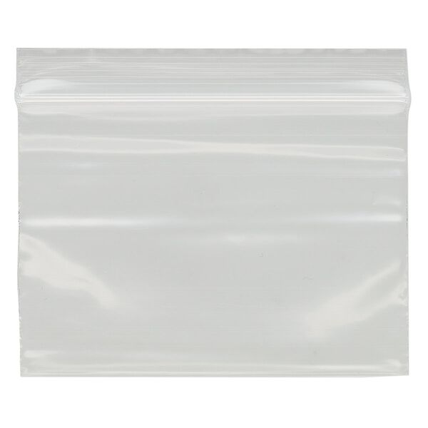 Bag, Tite-Lip™, plastic, clear, 3x2-inch side zip. Sold per pkg of 100. image number 1