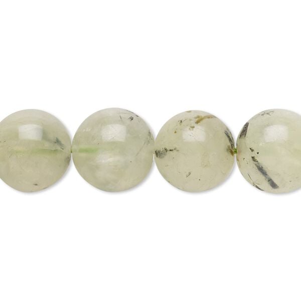 Prehnite 1pkg1, round bead natural 15 inch 11-13mm image number 0