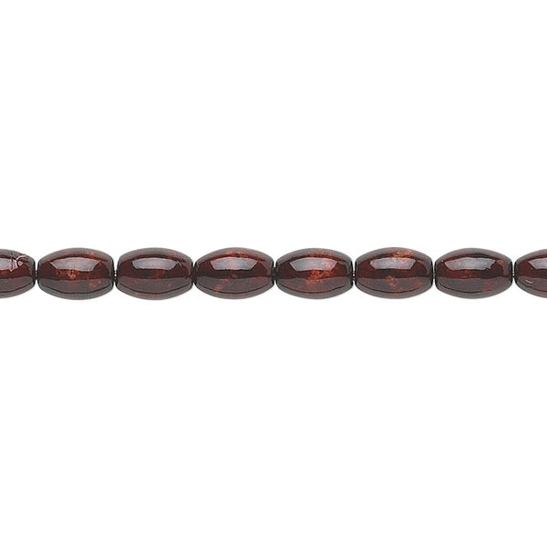 Riverstone 1pkg1, oval bead B grade, 15.5-16 inch 6x4mm image number 0
