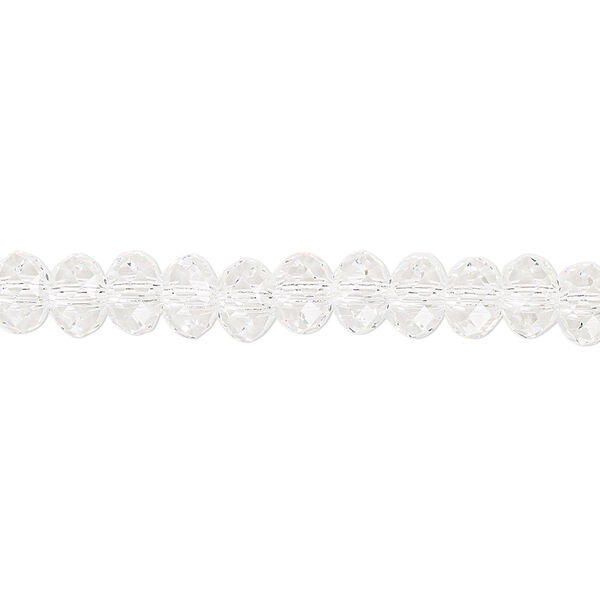 Bead 12pk crystal, Preciosa Bellatrix Czech crystal 6x4mm rondelle image number 0