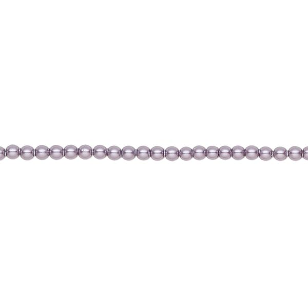 Pearl 1000pk light amethyst pearl, Swarovski® 2mm round 5810 image number 0
