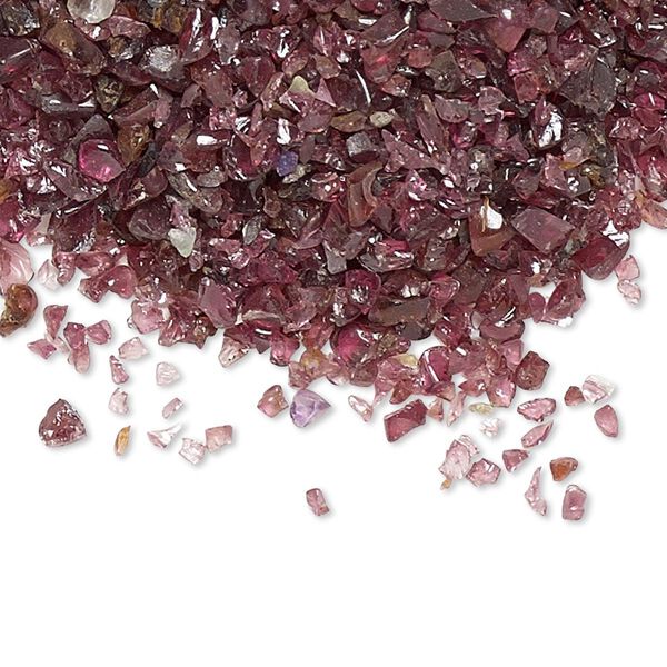 Garnet 1pkg1, undrilled inlay chip natural 50g mini image number 0