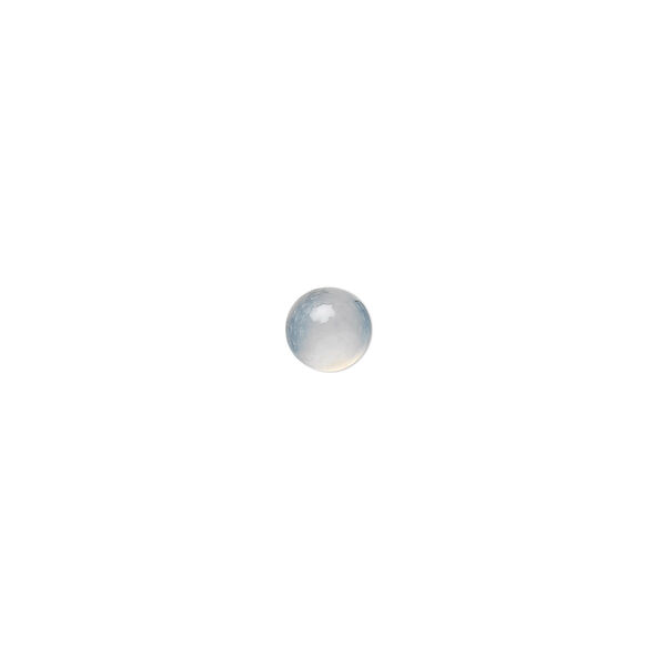 Blue chalcedony 1pkg10, hand-cut calibrated round cab natural 4mm image number 0