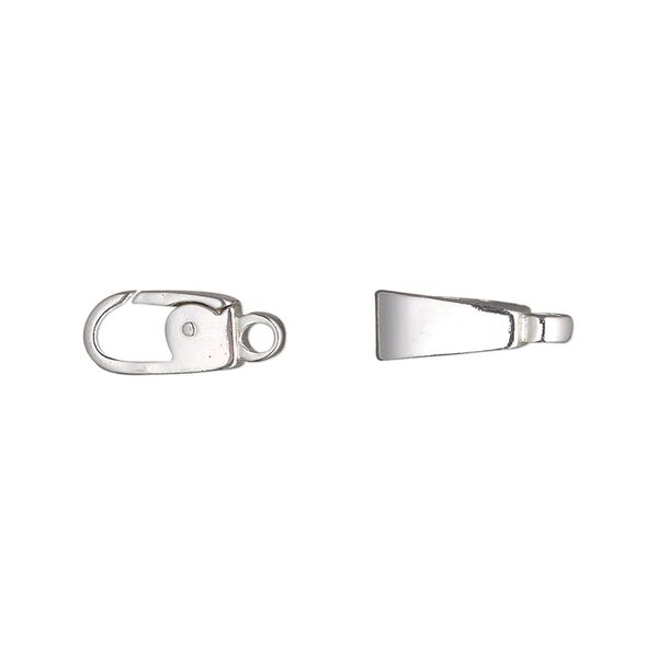 Clasp, triggerless lobster claw, sterling silver, 10x5mm smooth. Sold individually. image number 0