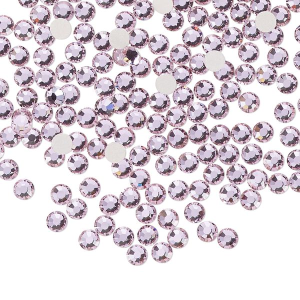 Flat back 144pk mesmera foil back, Preciosa MAXIMA Czech crystal rhinestone 3-3.2mm chaton rose round SS12 image number 0