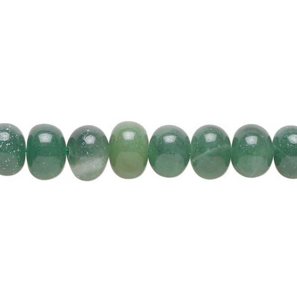 Forest green chalcedony 1pkg1, hand-cut rondelle bead 14 inch 8x4mm-9x7mm image number 0