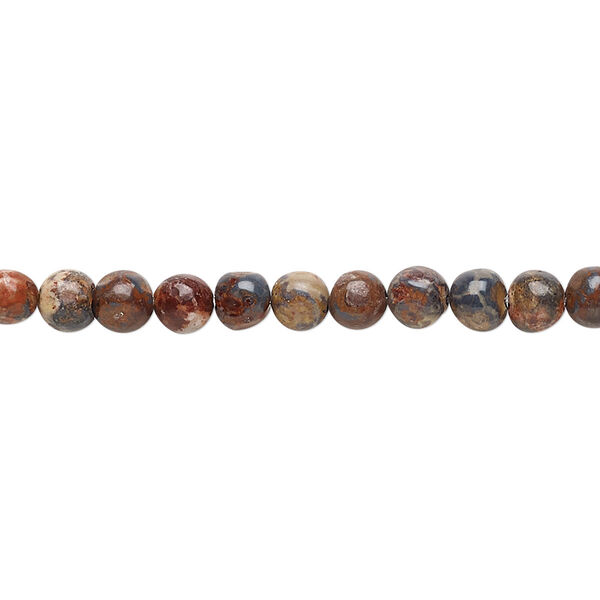 Leopardskin jasper 1pkg1, round bead natural 15.5-16 inch 4mm image number 0