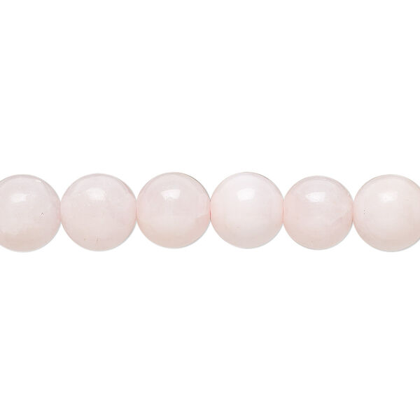 Mangano calcite 1pkg1, hand-cut round bead 15.5-16 inch 8mm image number 0