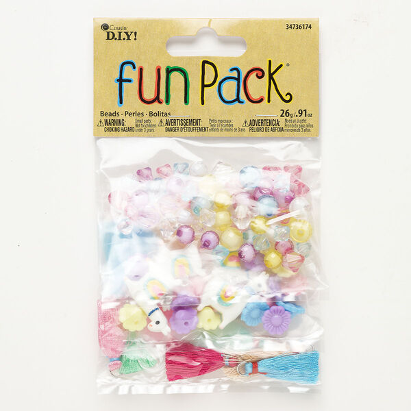 Bead / finding / component assortment, silver-finished steel / plastic / nylon, mixed colors, 7-10mm mixed shapes. Sold per 26-gram pkg. image number 0