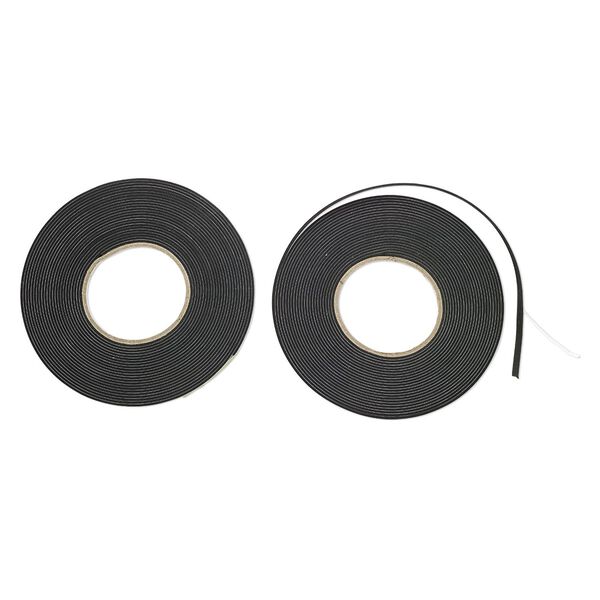 Adhesive strip, Art Edge™, EVA foam, black, 5mm. Sold per pkg of (2) 30-foot roll. image number 0
