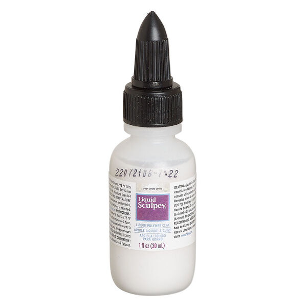 Liquid polymer clay 1pkg1, 1-fluid ounce opaque pearl Liquid Sculpey® image number 0